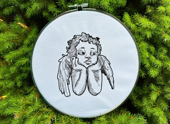 Little Baby Angel Machine Embroidery Des